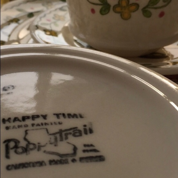 Poppytrail “Happy Times” by Metlox Service for 4 - Picture 8 of 8